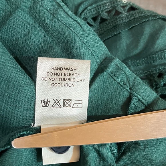 Tularosa X Revolve Payton Mini Dress Womens Size XS Hunter Green Lace Trim - Picture 8 of 10